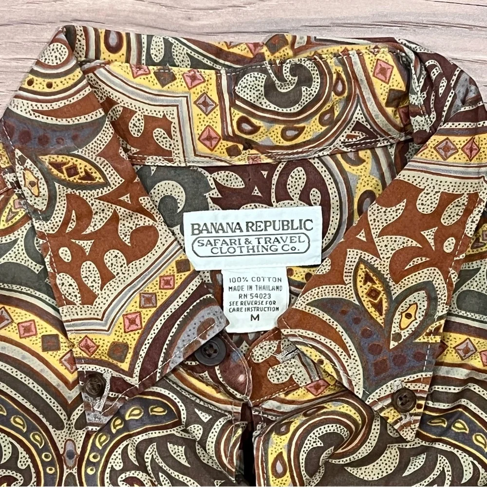 Vintage Banana Republic Paisley shirt